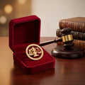 Épinglette Balance de la Justice - Broche Avocat Plaquée Or